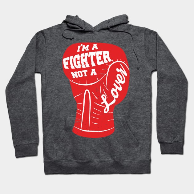 I'm A Fighter Not A Lover - Red Hoodie by LeanneSimpson